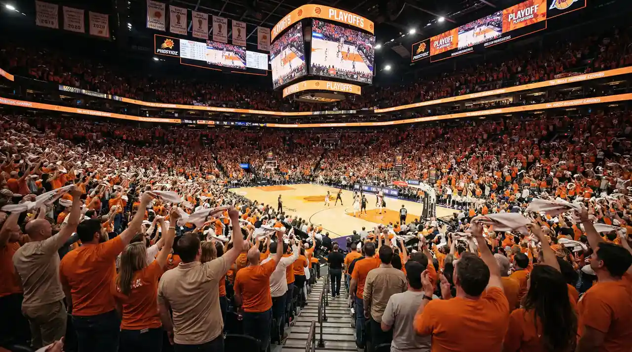 NBA arena atmosphere showing home court advantage impact on basketball games